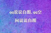 qq空间说说白图【精选100句】