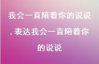 表达我会一直陪着你的说说【精选100句】