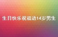 生日快乐祝福语14岁男生合集63句精选