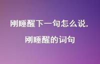 刚睡醒的词句(100句) 刚睡醒的词句(100句)