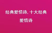 十大经典爱情诗【精品文案100句】