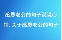 关于感恩老公的句子(100句) 关于感恩老公的句子(100句)