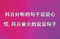 抖音最火的说说句子(100句)