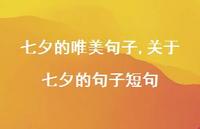关于七夕的句子短句【100句文案精选】 关于七夕的句子短句【100句文案精选】