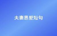 夫妻恩爱短句【100句精选短句合集】