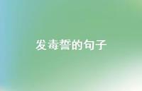 发毒誓的句子【100句精选短句合集】 发毒誓的句子【100句精选短句合集】