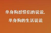 单身狗的生活说说(100句)