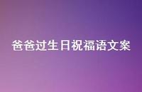 爸爸过生日祝福语文案合集75句精选