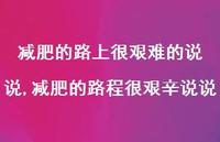 减肥的路程很艰辛说说(100句) 减肥的路程很艰辛说说(100句)
