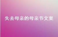 失去母亲的母亲节文案【100句精选短句合集】 失去母亲的母亲节文案【100句精选短句合集】