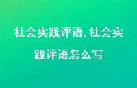 社会实践评语怎么写【100句文案精选】