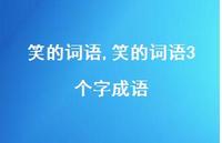 笑的词语3个字成语【精品文案100句】