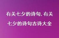 有关七夕的诗句古诗大全【精品文案100句】