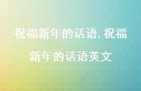 祝福新年的话语英文【精品文案100句】