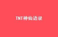 TNT神仙语录【100句精选短句合集】 TNT神仙语录【100句精选短句合集】