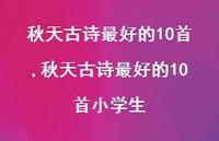 秋天古诗较好的10首小学生【100句文案精选】