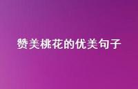 赞美桃花的优美句子(精选48句) 赞美桃花的优美句子(精选48句)