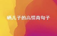 晒儿子的高情商句子71句汇总
