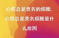 心情总是莫名烦躁是什么原因(100句) 心情总是莫名烦躁是什么原因(100句)