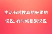 有时候很累说说(100句) 有时候很累说说(100句)