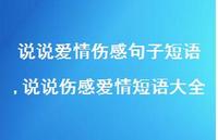 说说伤感爱情短语大全(100句) 说说伤感爱情短语大全(100句)