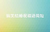 搞笑结婚祝福语简短合集46句精选