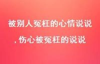 伤心被冤枉的说说(100句) 伤心被冤枉的说说(100句)