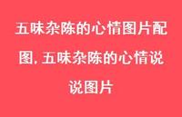 五味杂陈的心情说说图片(100句) 五味杂陈的心情说说图片(100句)