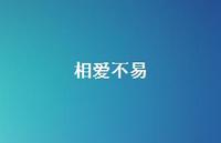 相爱不易37句汇总 相爱不易37句汇总