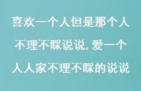 爱一个人人家不理不睬的说说【精选100句】