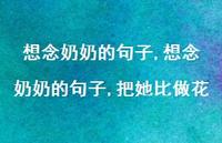 想念奶奶的句子,把她比做花【精选100句】