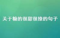 关于糖的很甜很撩的句子【100句精选短句合集】 关于糖的很甜很撩的句子【100句精选短句合集】
