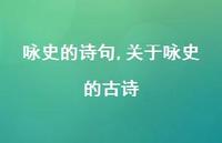 关于咏史的古诗【精品文案100句】