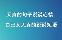 自己太天真的说说短语【100句文案】 自己太天真的说说短语【100句文案】