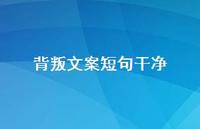背叛文案短句干净【100句精选短句合集】