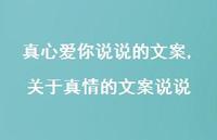 关于真情的文案说说【精选100句】