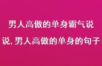男人高傲的单身的句子(100句) 男人高傲的单身的句子(100句)