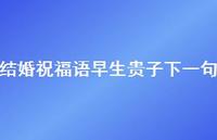 结婚祝福语早生贵子下一句合集49句精选