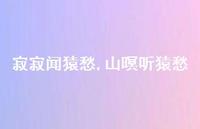 山暝听猿愁【精品文案100句】