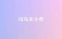 司马光小传38句汇总 司马光小传38句汇总