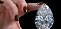 这颗被拍卖的较大的白色钻石没有达到预期
