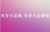 冬至七言诗句【精品文案100句】
