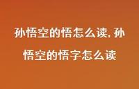 孙悟空的悟字怎么读【精选100句】
