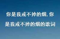 你是我戒不掉的烟的歌词【精品文案100句】