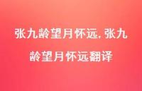 张九龄望月怀远翻译【精品文案100句】
