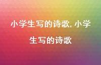 小学生写的诗歌【100句文案精选】