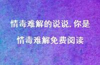 你是情毒难解免费阅读【精选100句】 你是情毒难解免费阅读【精选100句】