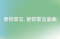 爱情誓言歌曲【精品文案100句】
