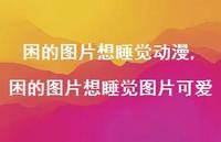 困的图片想睡觉图片可爱【100句文案】 困的图片想睡觉图片可爱【100句文案】