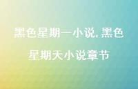 黑色星期天小说章节(100句) 黑色星期天小说章节(100句)
